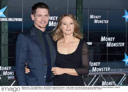 Jodie Foster and Jack O Connell at the presentation of Money Monster in Madrid.  DiegoxPuerta