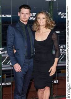Jodie Foster and Jack O Connell at the presentation of Money Monster in Madrid.  DiegoxPuerta
