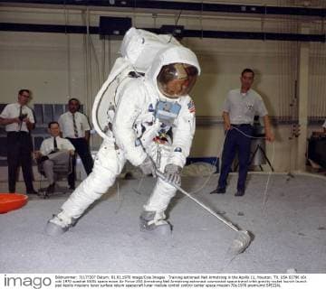 Training astronaut Neil Armstrong in the Apollo 11, Houston, TX, USA 02790 