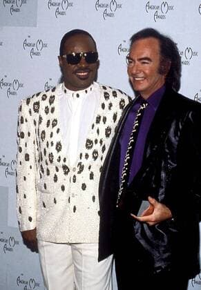 Jan. 1, 2011 - F9403.STEVIE WONDER AND NEIL DIAMOND. - 1990.STEVIEWONDERRETRO - ZUMAg49_