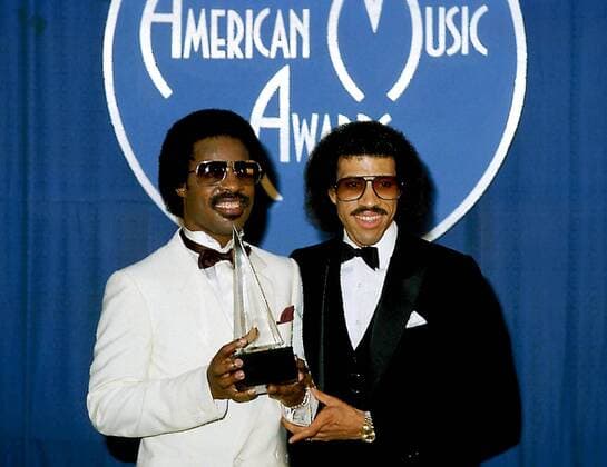 Jan. 1, 2011 - E2855.STEVIE WONDER AND LIONEL RITCHIE. - 1982.STEVIEWONDERRETRO - ZUMAg49_