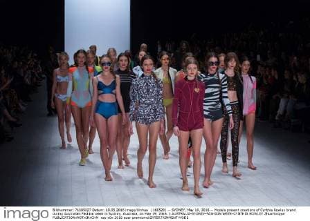 (160520) -- SYDNEY, May 19, 2016 -- Models present creations of Cynthia Rowley brand during Australian Fashion week in Sydney, Australia, on May 19, 2016. ) AUSTRALIA-SYDNEY-FASHION WEEK-CYNTHIA ROWLEY ZhuxHongye 