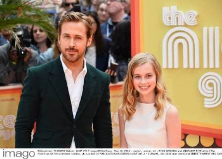 May 19, 2016 - London, London, UK - RYAN GOSLING and ANGOURIE RICE attend The Nice Guys UK film premiere. London, UK. London UK  - ZUMAl94_