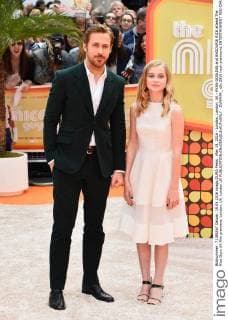 May 19, 2016 - London, London, UK - RYAN GOSLING and ANGOURIE RICE attend The Nice Guys UK film premiere. London, UK. London UK  - ZUMAl94_