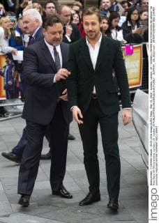May 19, 2016 - London, London, UK - RUSSELL CROWE and RYAN GOSLING attend The Nice Guys UK film premiere. London, UK. London UK  - ZUMAl94_