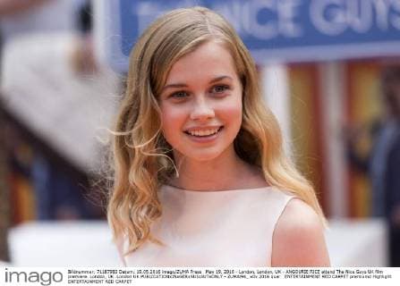 May 19, 2016 - London, London, UK - ANGOURIE RICE attend The Nice Guys UK film premiere. London, UK. London UK  - ZUMAl94_