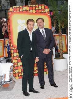 May 19, 2016 - England, United Kingdom - Russell Crowe and Ryan Gosling attend the UK Premiere of Nice Guys at Odeon Leciester Square. United Kingdom - ZUMAs147