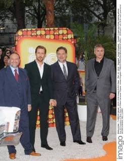May 19, 2016 - England, United Kingdom - Russell Crowe and Ryan Gosling attend the UK Premiere of Nice Guys at Odeon Leciester Square. United Kingdom - ZUMAs147