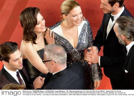 69. Festival de Cannes: It s Only the End of the World - Juste la Fin du Monde Filmpremiere 207866 Clément Prioli Starface 2016-05-19 Cannes France 69ème Festival International du Film de Cannes. Montée des marches du film Juste la fin du monde , vue depuis la terrasse Cinefondation. 69th International cannes Film festival. Red Carpet of Juste la fin du monde movie, view from CineFondation Terrass. Cotillard, Marion; Ulliel, Gaspard; Seydoux, Léa; Dolan, Xavier; Frémaux, Thierry  Copyright: xClémentxPriolix STAR_207866_030