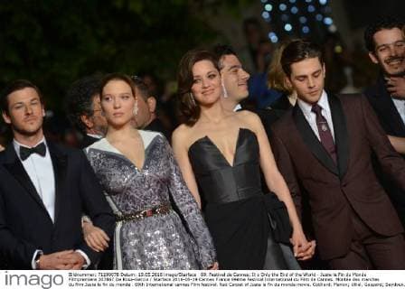 69. Festival de Cannes: It s Only the End of the World - Juste la Fin du Monde Filmpremiere 207867 De Rosa-Garcia Starface 2016-05-19 Cannes France 69ème Festival International du Film de Cannes. Montée des marches du film Juste la fin du monde . 69th International cannes Film festival. Red Carpet of Juste la fin du monde movie. Cotillard, Marion; Ulliel, Gaspard; Seydoux, Léa; Dolan, Xavier  Copyright: xDexRosa-Garciax xStarfacex STAR_207867_037