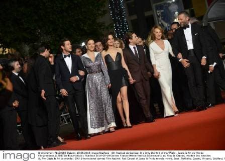 69. Festival de Cannes: It s Only the End of the World - Juste la Fin du Monde Filmpremiere 207867 De Rosa-Garcia Starface 2016-05-19 Cannes France 69ème Festival International du Film de Cannes. Montée des marches du film Juste la fin du monde . 69th International cannes Film festival. Red Carpet of Juste la fin du monde movie. Baye, Nathalie; Cassel, Vincent; Cotillard, Marion; Ulliel, Gaspard; Seydoux, Léa; Dolan, Xavier  Copyright: xDexRosa-Garciax xStarfacex STAR_207867_039