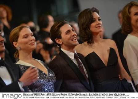 69. Festival de Cannes: It s Only the End of the World - Juste la Fin du Monde Filmpremiere 207867 De Rosa-Garcia Starface 2016-05-19 Cannes France 69ème Festival International du Film de Cannes. Montée des marches du film Juste la fin du monde . 69th International cannes Film festival. Red Carpet of Juste la fin du monde movie. Cotillard, Marion; Seydoux, Léa; Dolan, Xavier  Copyright: xDexRosa-Garciax xStarfacex STAR_207867_048