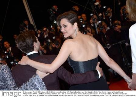 69. Festival de Cannes: It s Only the End of the World - Juste la Fin du Monde Filmpremiere 207867 De Rosa-Garcia Starface 2016-05-19 Cannes France 69ème Festival International du Film de Cannes. Montée des marches du film Juste la fin du monde . 69th International cannes Film festival. Red Carpet of Juste la fin du monde movie. Cotillard, Marion  Copyright: xDexRosa-Garciax xStarfacex STAR_207867_094