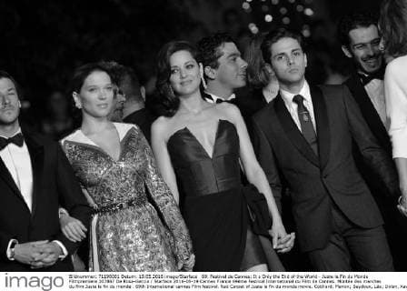 69. Festival de Cannes: It s Only the End of the World - Juste la Fin du Monde Filmpremiere 207867 De Rosa-Garcia Starface 2016-05-19 Cannes France 69ème Festival International du Film de Cannes. Montée des marches du film Juste la fin du monde . 69th International cannes Film festival. Red Carpet of Juste la fin du monde movie. Cotillard, Marion; Seydoux, Léa; Dolan, Xavier  Copyright: xDexRosa-Garciax xStarfacex STAR_207867_110