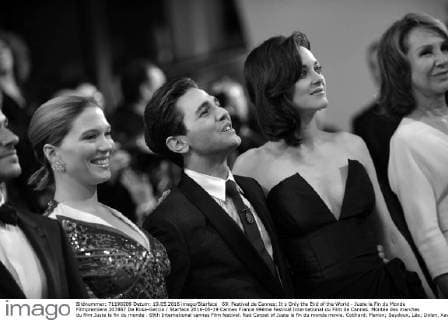 69. Festival de Cannes: It s Only the End of the World - Juste la Fin du Monde Filmpremiere 207867 De Rosa-Garcia Starface 2016-05-19 Cannes France 69ème Festival International du Film de Cannes. Montée des marches du film Juste la fin du monde . 69th International cannes Film festival. Red Carpet of Juste la fin du monde movie. Cotillard, Marion; Seydoux, Léa; Dolan, Xavier  Copyright: xDexRosa-Garciax xStarfacex STAR_207867_117