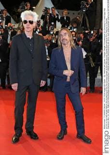 69. Festival de Cannes: Gimme Danger Filmpremiere Jim Jarmusch (L) and Iggy Pop arrive on the red carpet before the screening of the film Gimme Danger at the 69th annual Cannes International Film Festival in Cannes, France on May 19, 2016.  CAN20160519850 DAVIDxSILPA
