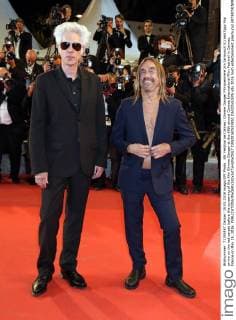 69. Festival de Cannes: Gimme Danger Filmpremiere Jim Jarmusch (L) and Iggy Pop arrive on the red carpet before the screening of the film Gimme Danger at the 69th annual Cannes International Film Festival in Cannes, France on May 19, 2016.  CAN20160519851 DAVIDxSILPA