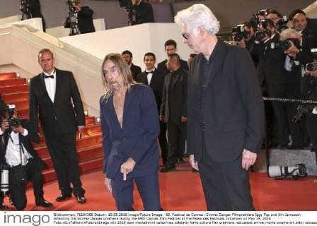 69. Festival de Cannes: Gimme Danger Filmpremiere Iggy Pop and Jim Jarmusch attending the Gimme Danger premiere during the 69th Cannes Film Festival at the Palais des Festivals in Cannes on May 19, 2016 Foto:xG.xTellierx xFuturexImage