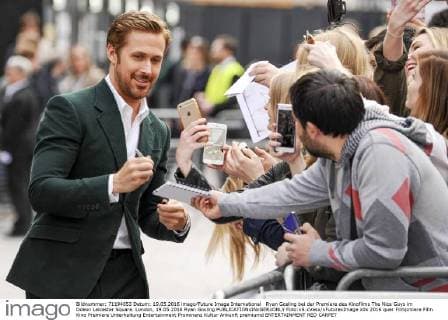 Ryan Gosling bei der Premiere des Kinofilms The Nice Guys im Odeon Leicester Square. London, 19.05.2016 Ryan Gosling  Foto:xS.xVasx xFuturexImage
