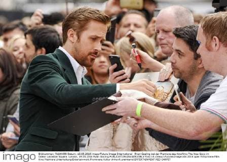 Ryan Gosling bei der Premiere des Kinofilms The Nice Guys im Odeon Leicester Square. London, 19.05.2016 Ryan Gosling  Foto:xS.xVasx xFuturexImage