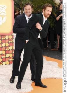 Russell Crowe und Ryan Gosling bei der Premiere des Kinofilms The Nice Guys im Odeon Leicester Square. London, 19.05.2016 Russell Crowe, Ryan Gosling  Foto:xS.xVasx xFuturexImage