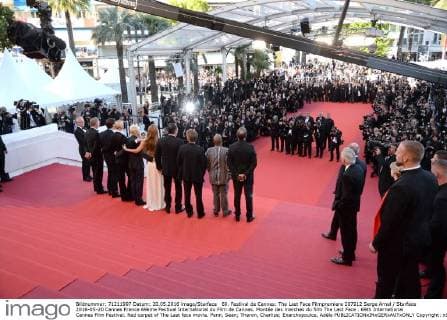 69. Festival de Cannes: The Last Face Filmpremiere 207912 Serge Arnal Starface 2016-05-20 Cannes France 69ème Festival International du Film de Cannes. Montée des marches du film The Last Face . 69th International Cannes Film Festival. Red carpet of The Last face movie. Penn, Sean; Theron, Charlize; Exarchopoulos, Adèle  Copyright: xSergexArnalx xStarfacex STAR_207912_057