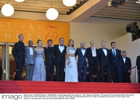 69. Festival de Cannes: The Last Face Filmpremiere 69th Cannes Film Festival 2016, Red Carpet film The Last Face . Pictured: Cast  SimonexComi Cannes