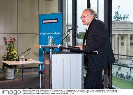 Berliner Akademie der Künste Heinrich-Mann-Preis 2016 an Gunnar Decker Preisverleihung in der Berliner Akademie der Künste am Freitag, 20.05.2016