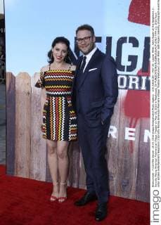 LOS ANGELES - MAY 20: Lauren Miller, Seth Rogen at the Neighbors 2: Sorority Rising American Premiere at Village Theater on May 20, 2016 in Westwood, CA  HPA