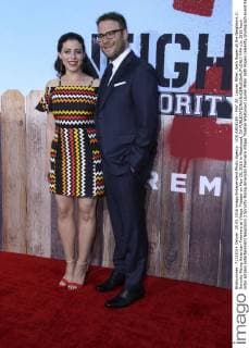 LOS ANGELES - MAY 20: Lauren Miller, Seth Rogen at the Neighbors 2: Sorority Rising American Premiere at Village Theater on May 20, 2016 in Westwood, CA  HPA