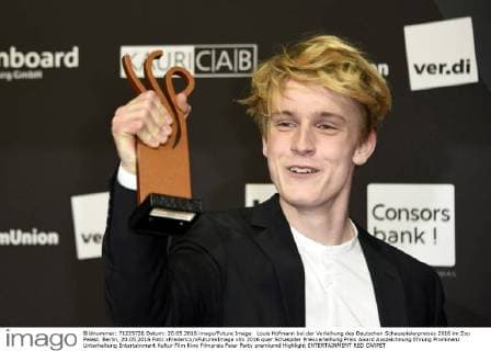 Louis Hofmann bei der Verleihung des Deutschen Schauspielerpreises 2016 im Zoo Palast. Berlin, 20.05.2016 Foto:xFredericx xFuturexImage