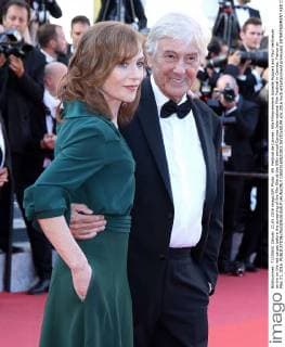 69. Festival de Cannes: Elle Filmpremiere Isabelle Huppert and Paul Verhoeven arrive on the red carpet before the screening of the film Elle at the 69th annual Cannes International Film Festival in Cannes, France on May 21, 2016.  CAN20160521802 DAVIDxSILPA