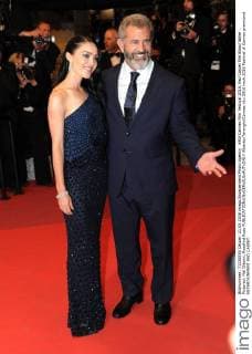 69th Cannes Film Festival 2016, Red Carpet film Blood father . Pictured: Mel Gibson, Rosalind Ross  AlbertoxTerenghi Cannes