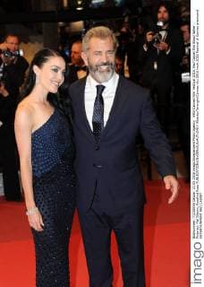 69th Cannes Film Festival 2016, Red Carpet film Blood father . Pictured: Mel Gibson, Rosalind Ross  AlbertoxTerenghi Cannes