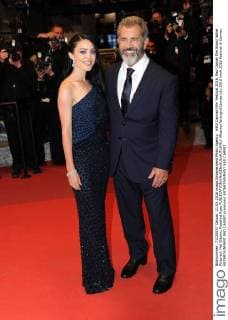 69th Cannes Film Festival 2016, Red Carpet film Blood father . Pictured: Mel Gibson, Rosalind Ross  AlbertoxTerenghi Cannes