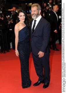 69th Cannes Film Festival 2016, Red Carpet film Blood father . Pictured: Mel Gibson, Rosalind Ross  AlbertoxTerenghi Cannes