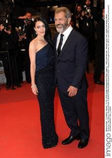 69th Cannes Film Festival 2016, Red Carpet film Blood father . Pictured: Mel Gibson, Rosalind Ross  AlbertoxTerenghi Cannes