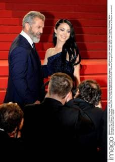 69th Cannes Film Festival 2016, Red Carpet film Blood father . Pictured: Mel Gibson, Rosalind Ross  AlbertoxTerenghi Cannes
