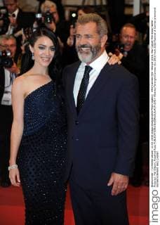 69th Cannes Film Festival 2016, Red Carpet film Blood father . Pictured: Mel Gibson, Rosalind Ross  AlbertoxTerenghi Cannes
