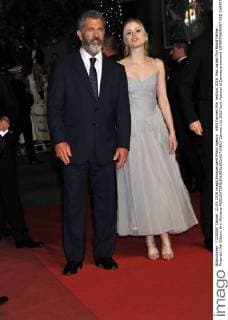 69th Cannes Film Festival 2016, Red carpet film Blood Father . Pictured: Mel Gibson, Erin Moriarty  Cannes