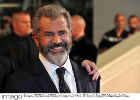 69th Cannes Film Festival 2016, Red carpet film Blood Father . Pictured: Mel Gibson  Cannes