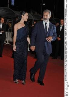 69th Cannes Film Festival 2016, Red carpet film Blood Father . Pictured: Mel Gibson, Rosalind Ross  Cannes