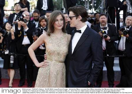 Alexandra Maria Lara and Sam Riley attending the Elle premiere during the 69th Cannes Film Festival at the Palais des Festivals in Cannes on May 21, 2016 Foto:xD.xBedrosianx xFuturexImage