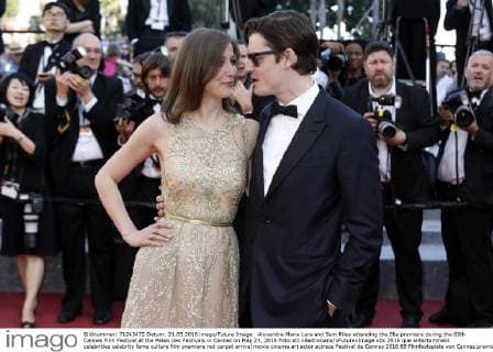 Alexandra Maria Lara and Sam Riley attending the Elle premiere during the 69th Cannes Film Festival at the Palais des Festivals in Cannes on May 21, 2016 Foto:xD.xBedrosianx xFuturexImage
