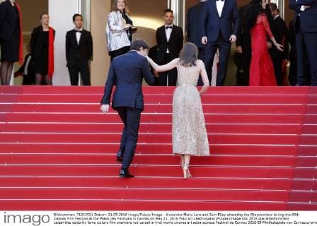 Alexandra Maria Lara and Sam Riley attending the Elle premiere during the 69th Cannes Film Festival at the Palais des Festivals in Cannes on May 21, 2016 Foto:xD.xBedrosianx xFuturexImage