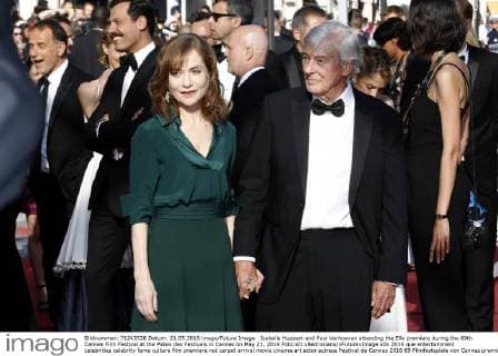 Isabelle Huppert and Paul Verhoeven attending the Elle premiere during the 69th Cannes Film Festival at the Palais des Festivals in Cannes on May 21, 2016 Foto:xD.xBedrosianx xFuturexImage