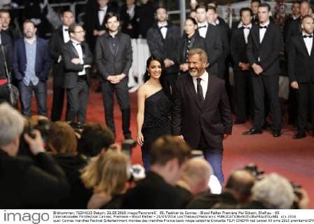 69. Festival de Cannes - Blood Father Premiere Mel Gibson, Ehefrau - 69. Internationales Filmfestival Cannes, Premiere - Blood Father - 21 05 2016 LoicThebaud Panoramic 