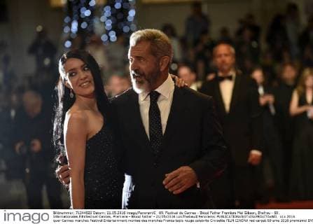 69. Festival de Cannes - Blood Father Premiere Mel Gibson, Ehefrau - 69. Internationales Filmfestival Cannes, Premiere - Blood Father - 21 05 2016 LoicThebaud Panoramic 
