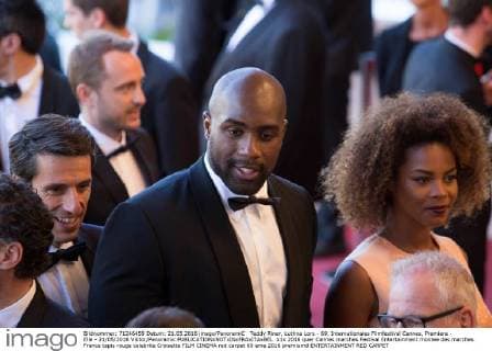 Teddy Riner, Luthna Lors - 69. Internationales Filmfestival Cannes, Premiere - Elle - 21 05 2016 Viktor Panoramic 