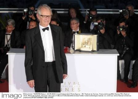 69. Festival de Cannes: Preisverleihung 69th Cannes Film Festival 2016, Photocall Awards. Pictured: Ken Loach  AlbertoxTerenghi Cannes
